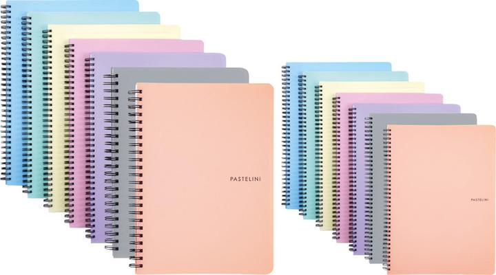 Produktbild Pastelini Spiralbuch (A5, Liniert, Harter Einband)