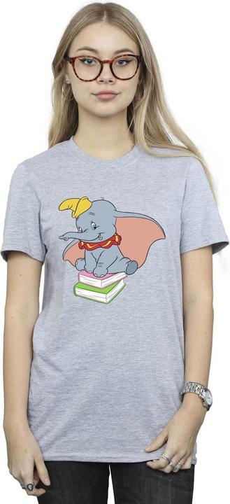 Immagine prodotto Disney Dumbo Sitting On Books Maglietta Ampia Donna (M)