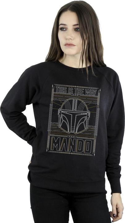 Produktbild Star Wars The Mandalorian The Way Outline Helm Sweatshirt (XXL)