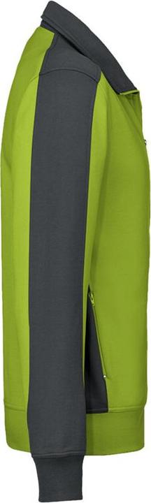 Actual product image Hakro Sweatjacket Contrast Perf kiwi/anthracite size S (S)