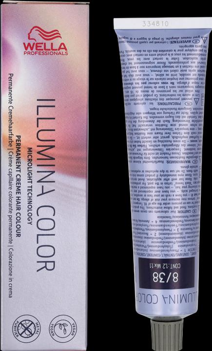Actual product image Wella Illumina Color (8/38 light blonde gold pearl)