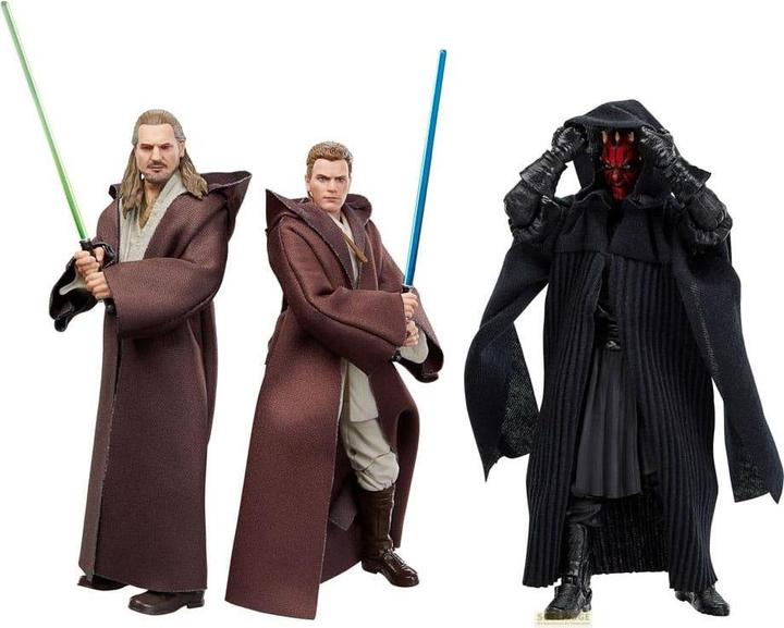 Produktbild Hasbro Star Wars Episode I Black Series Actionfiguren 3er-Pack Qui-Gon Jinn, Darth Maul, Obi-Wan Kenobi 15