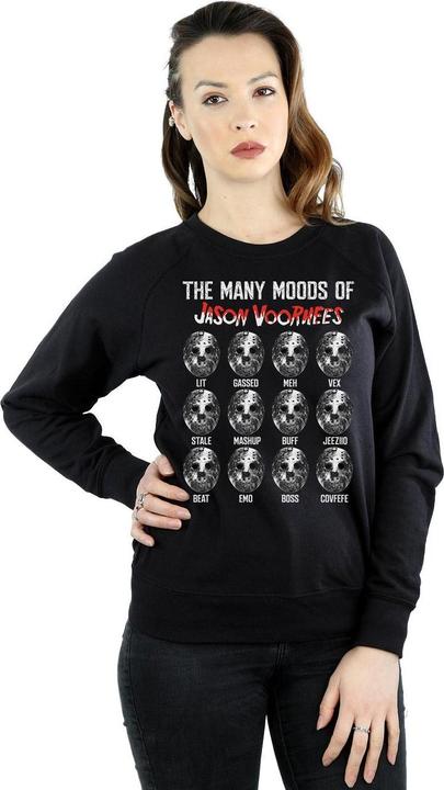 Actual product image Absolute Cult Womens/Ladies The Many Moods Of Jason Voorhees Sweatshirt (XXL)