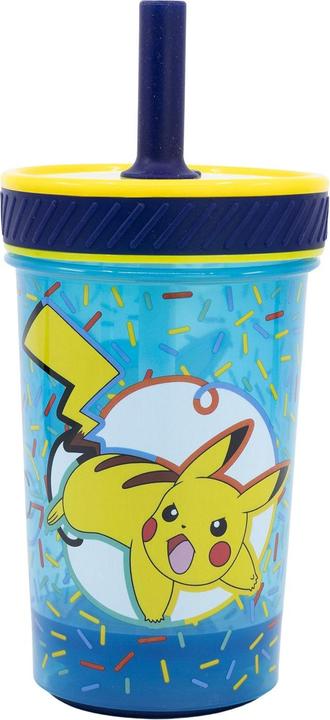 Immagine prodotto Stor Pokémon "Pikachu" - Tazza antigoccia con cannuccia in silicone (370 ml)