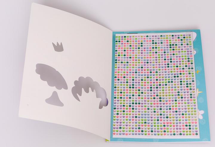 Actual product image My colouring book with colourful glitter stones. In the fairy forest (with over 1,000 glitter
