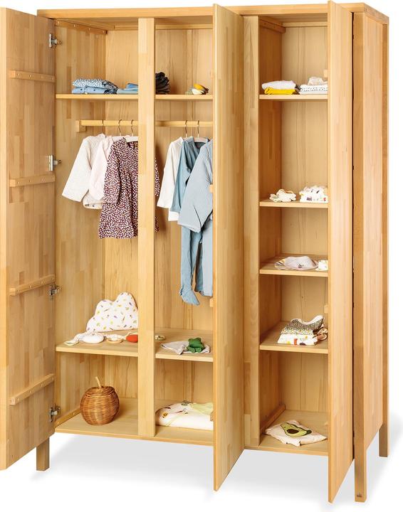 Actual product image Pinolino Enno" children's room set extra-wide large, 3-pcs. (Baby cot, Changing unit, Children's wardrobes)