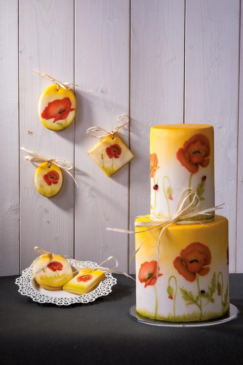 Image du produit Martellato Pochoir aérographe Poppy Flowers