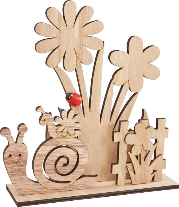 Produktbild VBS Holz-Steckmotiv "Schneckengarten", 6-tlg