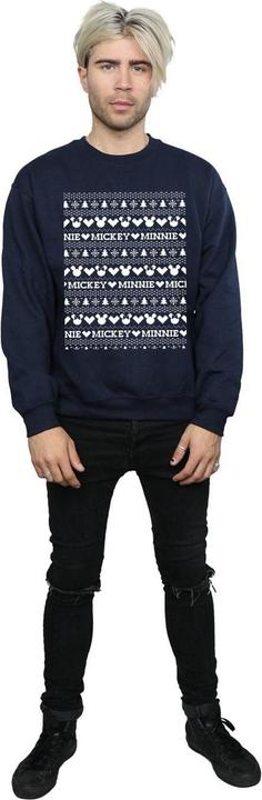Immagine prodotto Disney Mickey And Minnie Christmas Fair Isle Felpa Uomo (M)