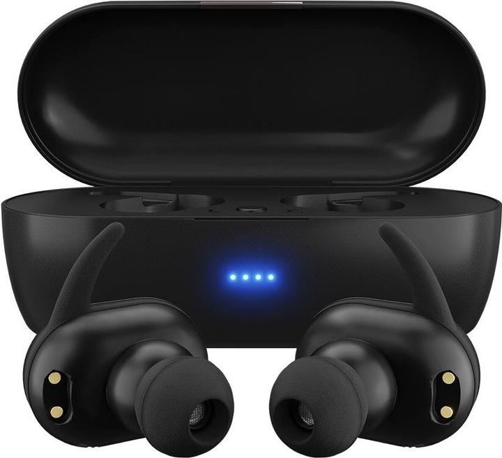 Actual product image Maxell MINI DUO Wireless In-Ear Headphones with Charging Case Black (20 h, Wireless)
