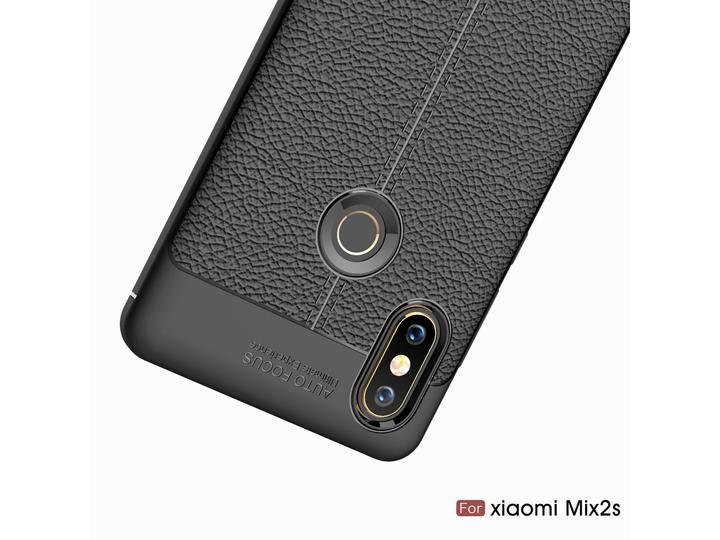 Produktbild Screenguard Xiaomi Mi Mix 2S Hülle Leather Design TPU Cover (Xiaomi Mi Mix 2S)