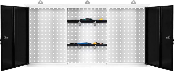 Immagine prodotto Wiltec Armadio a muro Grigio Attrezzatura da officina Banco da lavoro Armadio per attrezzi Parete perforata (120 cm, 19 cm)