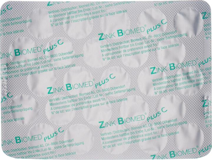 Produktbild Biomed Zink plus C (50 Stück, Tabletten, 39 g)