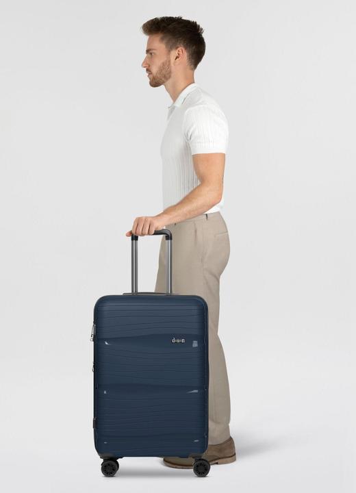 Actual product image D&N Travel Line 4300-Plus 4-wheel trolley M 65 cm with expansion fold (58 l, M (50 - 90l))