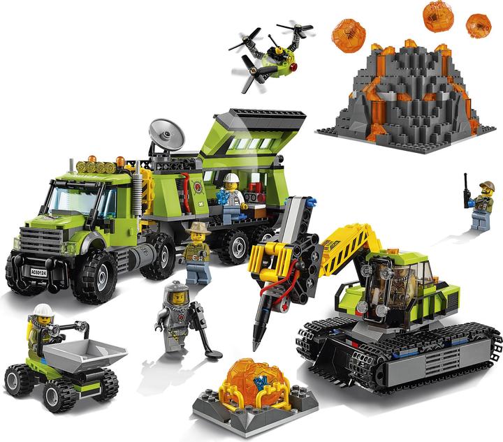 Image du produit LEGO City La base d'exploration du volcan (60124, LEGO City)