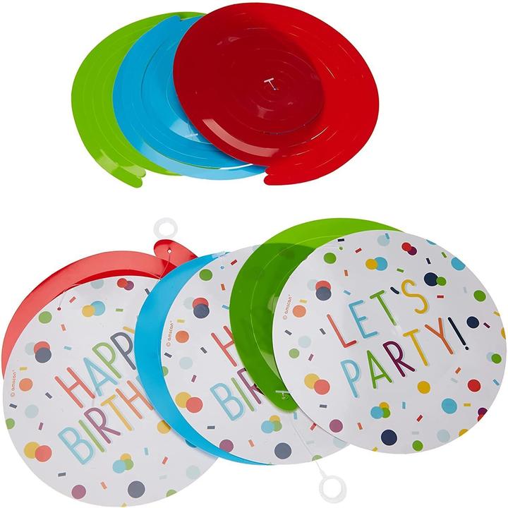 Actual product image Amscan Swirl Birthday Party Decoration (Pack of 6)