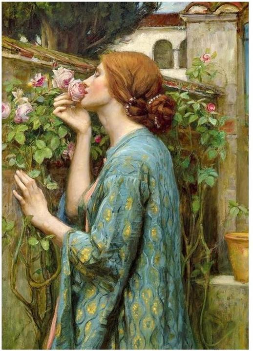 Actual product image Enjoy Puzzle ENJOY-1386 - John William Waterhouse: The Soul of the Rose, Puzzle, 1000 Pieces (1000 pieces)