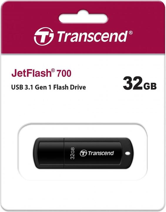 Image du produit Transcend JetFlash 700 (32 Go, USB 3.1, USB-A)