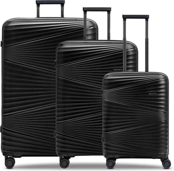 Pactastic Collection 02 THE THREE SET 4 Rollen Kofferset 3-teilig (204 l, XL (ab 115l))