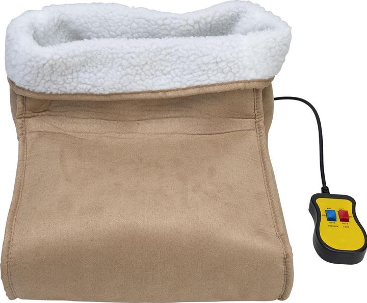 Image du produit Casativo Chauffe-pieds 2en1 avec massage par vibrations et télécommande, doublure douce en peluche