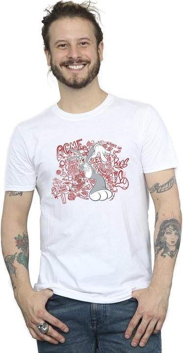 Immagine prodotto Looney Tunes ACME Doodles Bugs Bunny Maglietta Uomo (XXL)