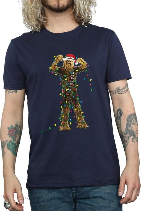 Produktbild Star Wars Chewbacca Christmas Lights TShirt (S)