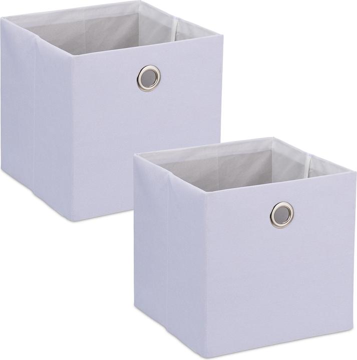 Relaxdays 2x scatola portaoggetti (30,5 x 30 x 30,5 cm, 27 l)