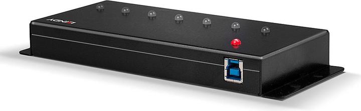 Immagine prodotto Lindy Hub industriale USB 3.0 a 7 porte, custodia in metallo (USB-B, 7 Porti)