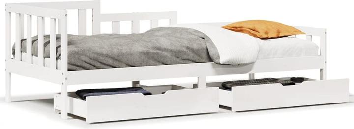Produktbild VidaXL Tagesbett Gästebett Bettsofa Schlafsofa Schubladen 90x190cm Massivholz (90 x 190 cm)