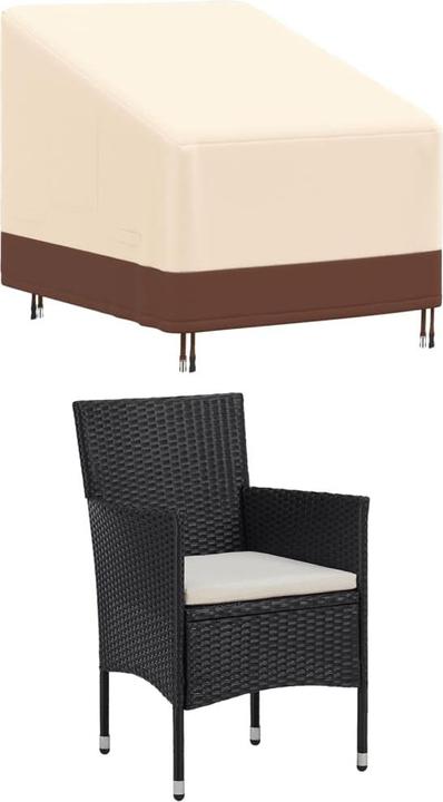 Image du produit VidaXL Housse de fauteuil de jardin Beige 79x97x48/74 cm 600D