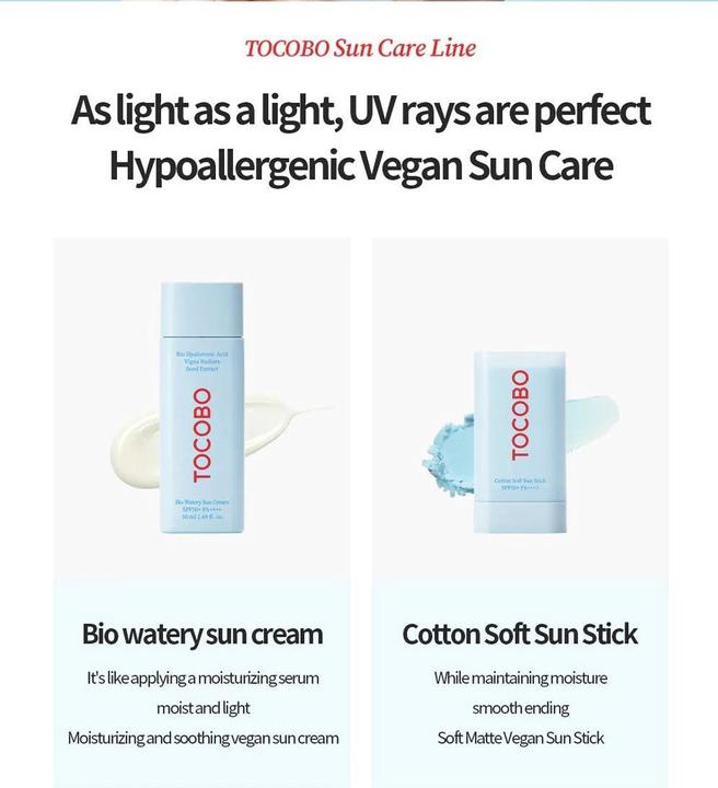 Actual product image Tocobo Bio Watery (Suntan cream, SPF 50+, 50 ml, 50 g)