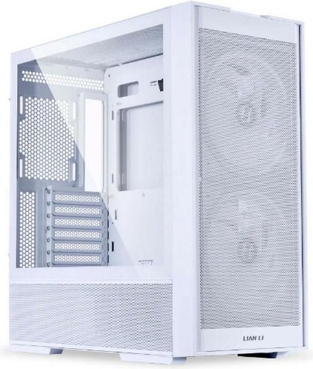 Lian-Li Boitier Moyen Tour ATX Lancool 206 avec panneau vitré (Blanc) (ATX, mATX, Mini-ITX)