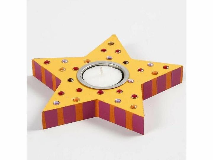 Actual product image Creativ Company Wooden tea light (2.5 x 16 x 16 cm)