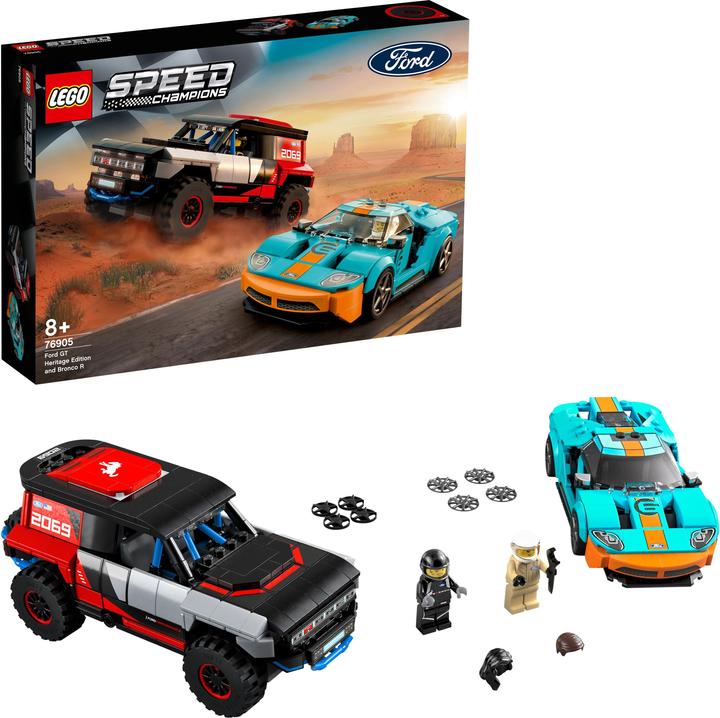 Image du produit LEGO Speed Champions Ford GT Heritage Edition et Bronco R (76905, LEGO Speed Champions)