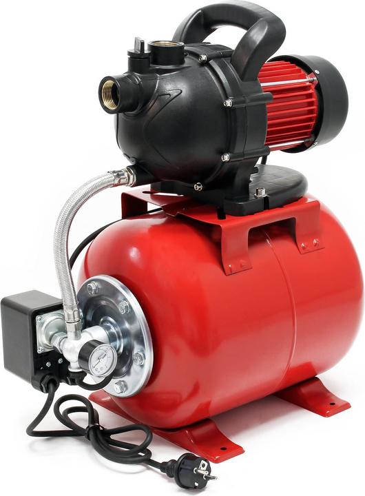 Produktbild Wiltec Hauswasserwerk 1000W Gartenpumpe 3500l/h Wasserwerk Pumpe Wasserpumpe (Hauswasserpumpe)