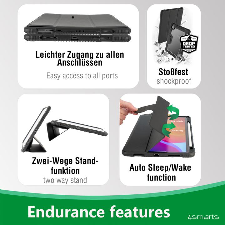 Image du produit 4smarts Folio Case Endurance (iPad 2021 (9e génération), iPad 2019 (7e gène), iPad 2020 (8. Gen))