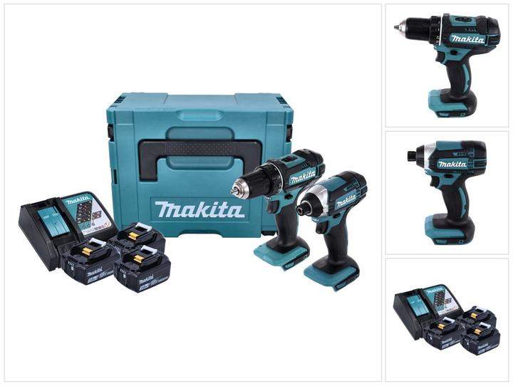 Image du produit Makita DLX 2127 J1 Kit Combo Batterie DDF 482 Z Perceuse-Visseuse sans fil + DTD 152 Visseuse à choc + 3x A (Fonctionnement sur batterie)