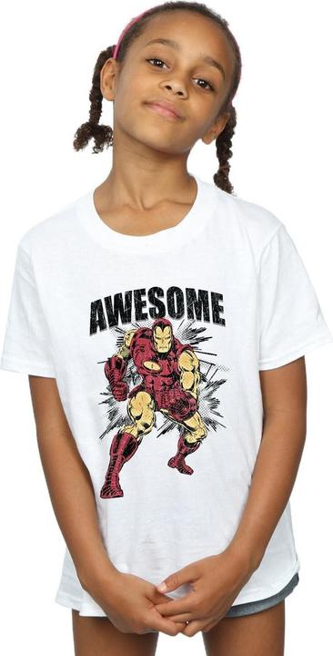 Immagine prodotto Awesome Iron Man Maglietta Ragazze (152, 158)