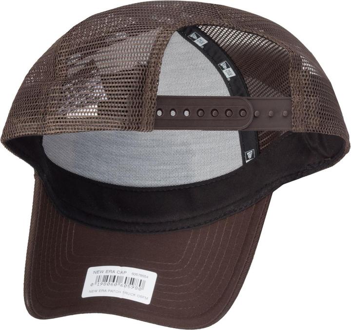 Actual product image New Era Adjustable Trucker Cap - RETRO PATCH brown / beige (One size)