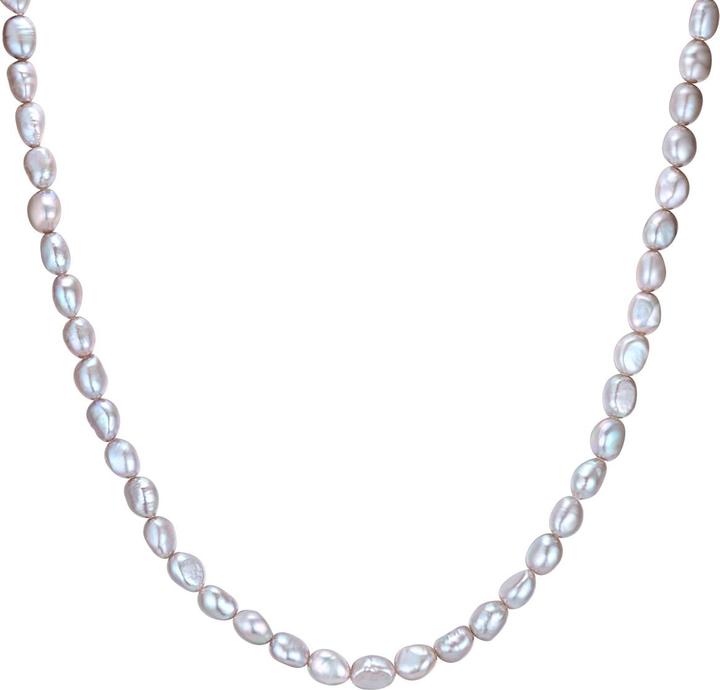 Valero Pearls Damen Sterling Silber Süsswasser-Zuchtperle silber 40,0 cm Basiskette + 5,0 cm Verlängerung - 33964 (Sterling Silber, 40 - 45 cm)