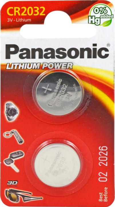 Panasonic Cr2032 (2 pcs., CR2032, 220 mAh)