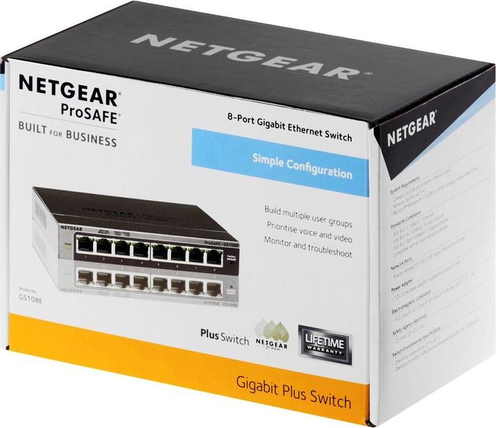 Produktbild Netgear Gs108e-300pes (8 Ports)
