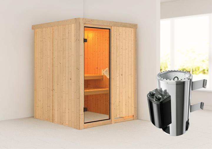 Actual product image Karibu Minja without roof rim (Plug & Play 3.6 KW internal control)