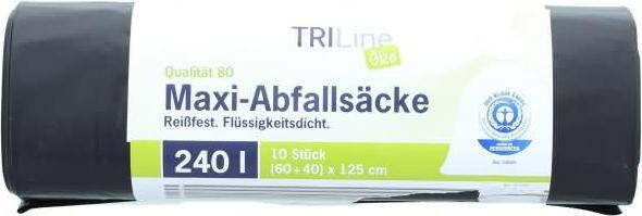 Image du produit Triline Sacs pour charges lourdes 240,0 l noir 60,0 µm, 10 pcs. (10 x, 240 l)