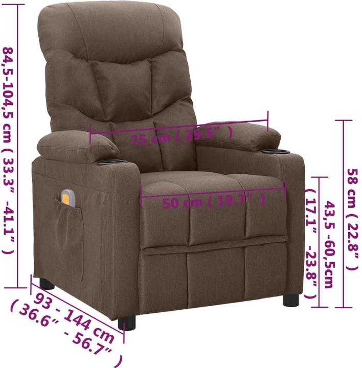 Produktbild VidaXL Elektrischer Massagesessel