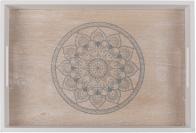 Immagine prodotto Ootb Vassoio in legno colorato bianco / naturale, manda