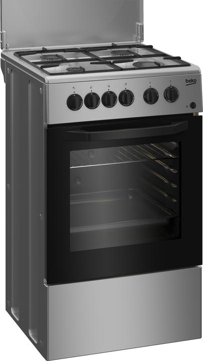 Produktbild Beko CSS42014FS Gasherd Schwarz, Silber A