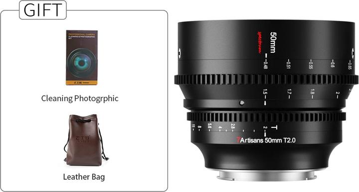 Produktbild 7artisans Spectrum 50mm T2.0 L-Mount (L-Mount, Vollformat)