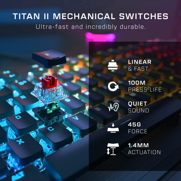 Produktbild Turtle Beach VULCAN II - Gaming Keyboard (CH, Kabelgebunden)