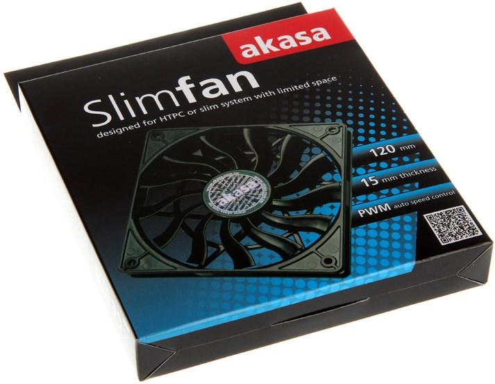 Actual product image Akasa AK-FN078 Slimline PWM fan (120 mm, 1 x)